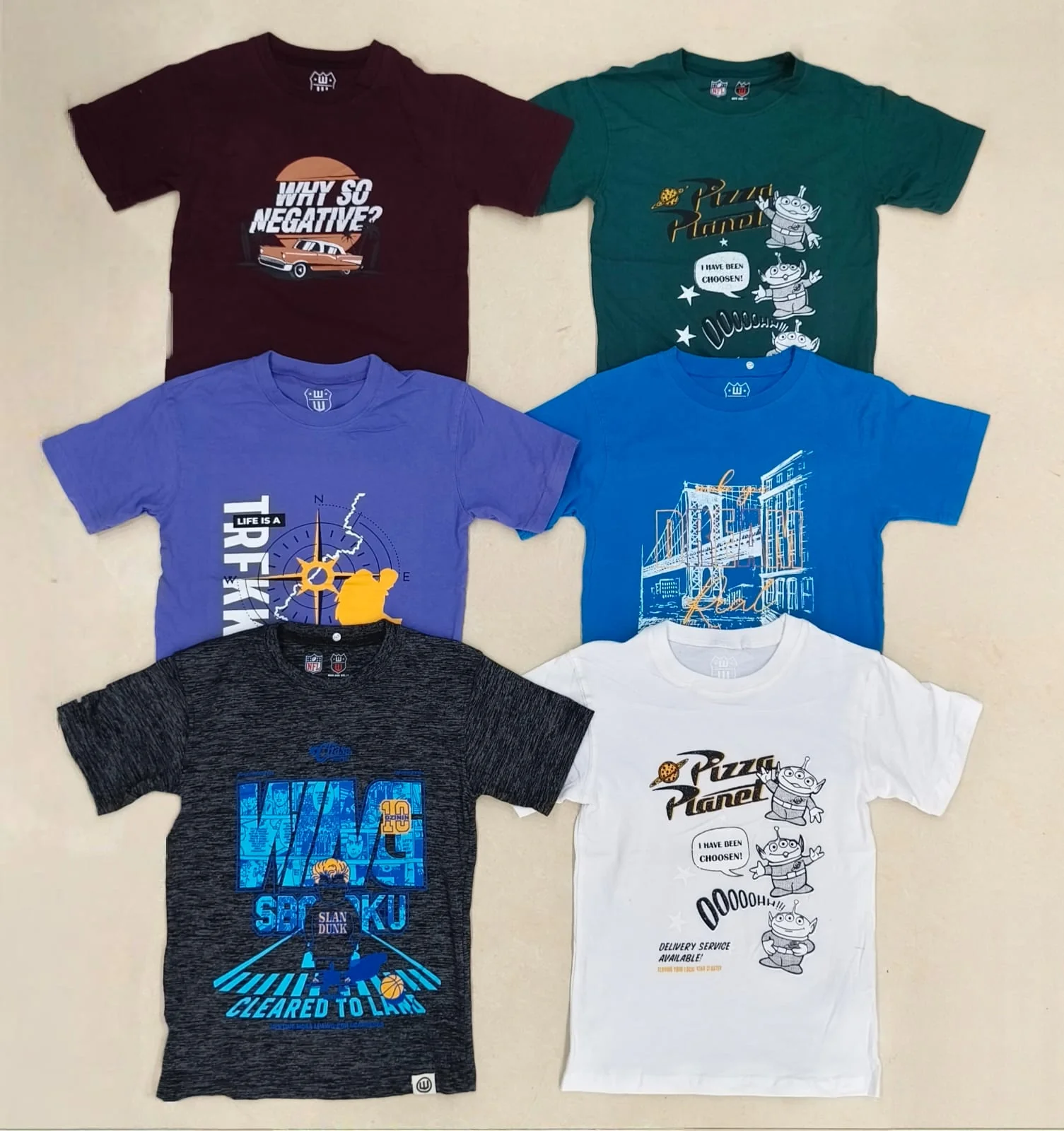 6 Export Surplus T Shirts Combo Rs. 499 Only - Image 3